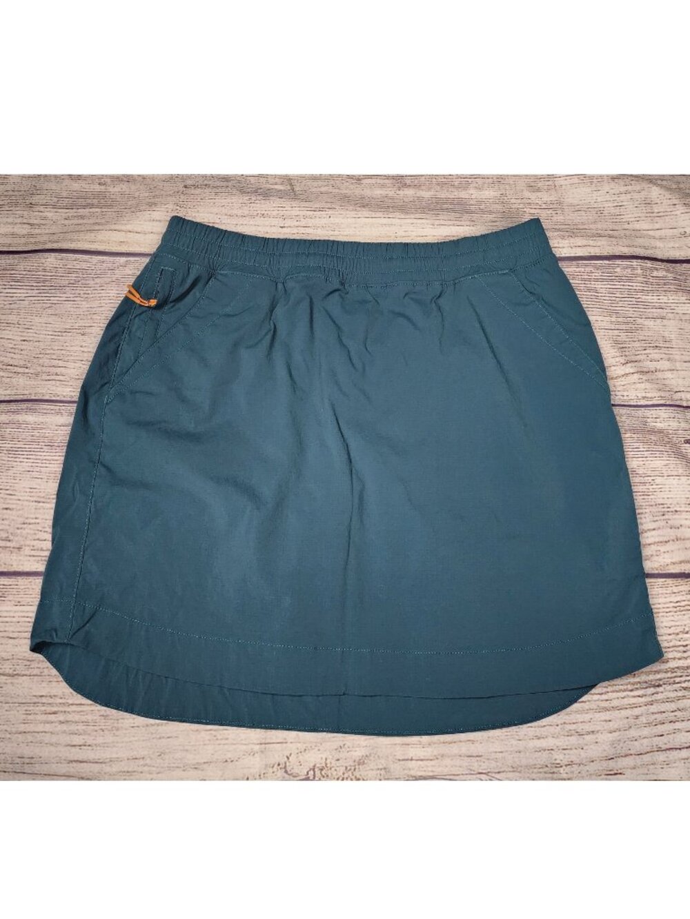 Alaskan Hardgear Womens Skort Skirt Built-In Shorts Size 14 Blue Green Gorpcore
